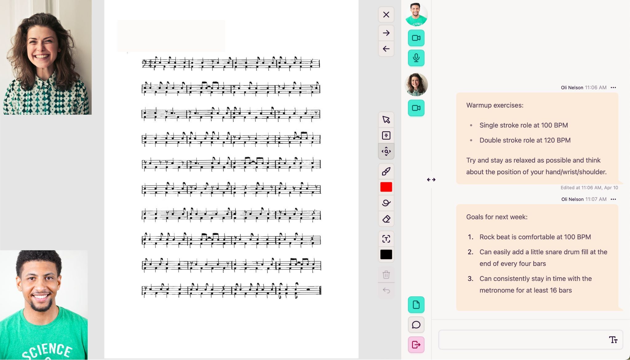 Maestrocast call interface